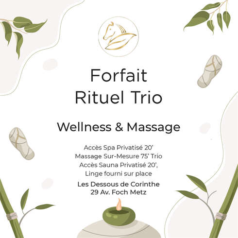 Soin bien-être Forfait Rituel Trio