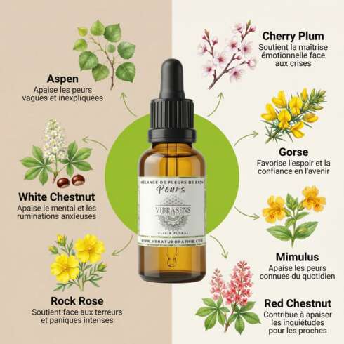 Wellness treatment Fleurs de Bach Peurs / Anxiété