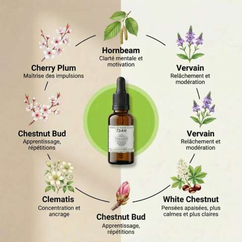 Wellness treatment Fleurs de Bach TDAH